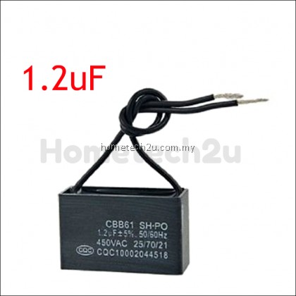 Fan Motor Condenser Capacitor 1.2uF 450V AC Fan Motor Condenser Capacitor 1.2uF 450V AC